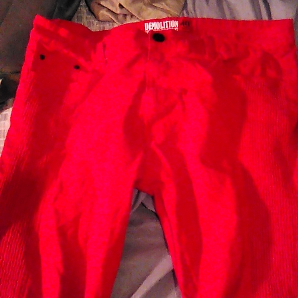 Demolition denim jeans